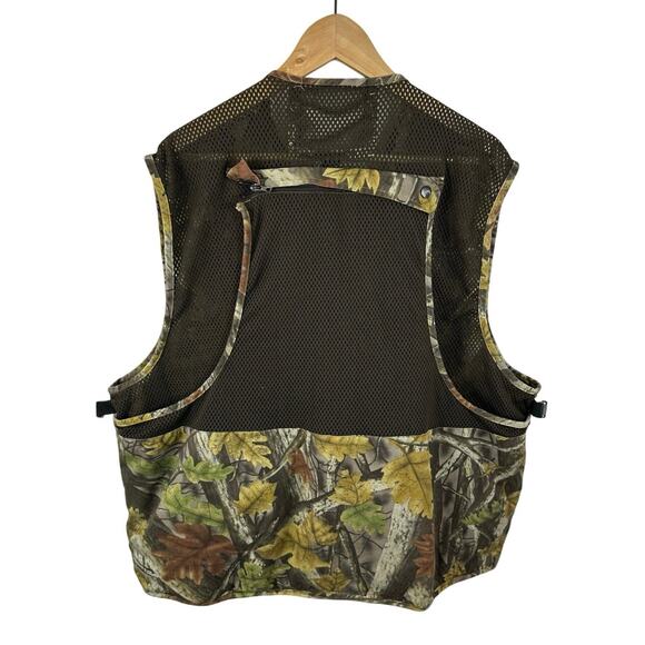 Master Sportsman Camo Hunting Vest Safety Orange Flaps Outdoors XL Bird Pocket - Picture 2 of 12